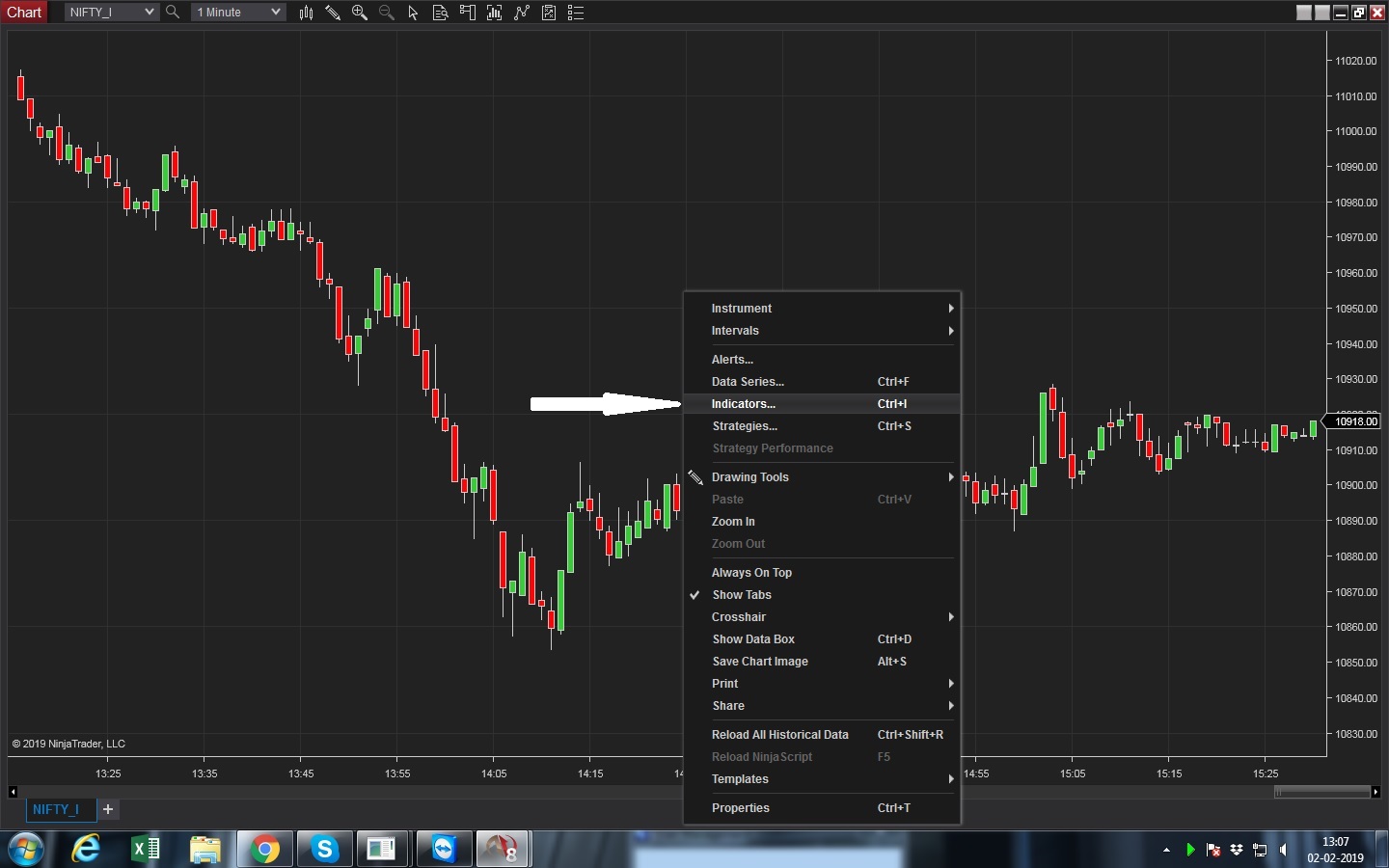 indicator highlight eth session ninjatrader 8